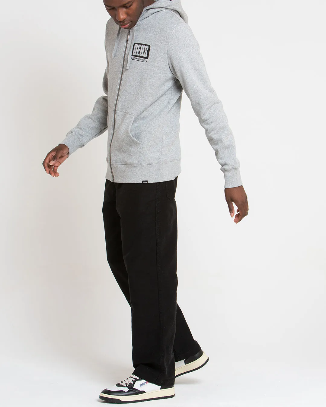 GRIP TAPE HOODIE - GREY MARLE