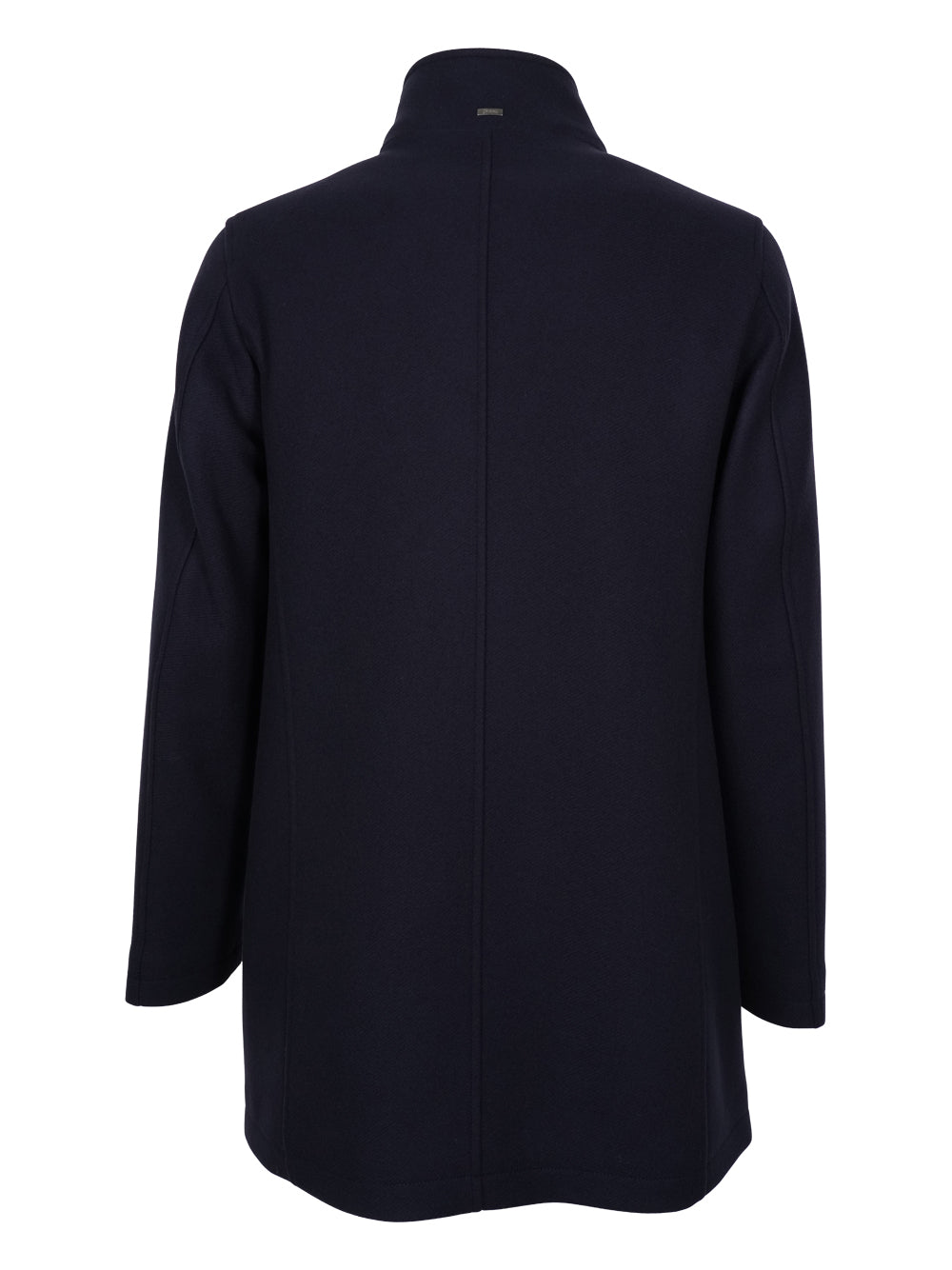 Herno High-Neck Single-Breasted Coat