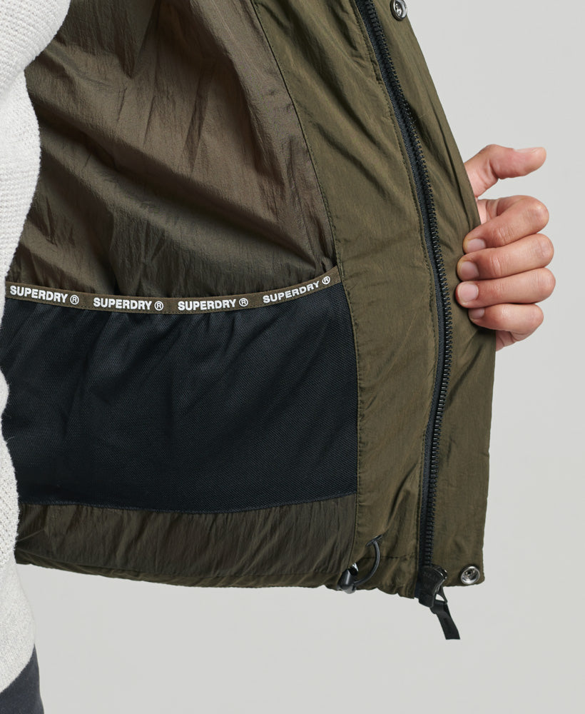 Hooded XPD Sports Puffer Jacket | Washed Khaki