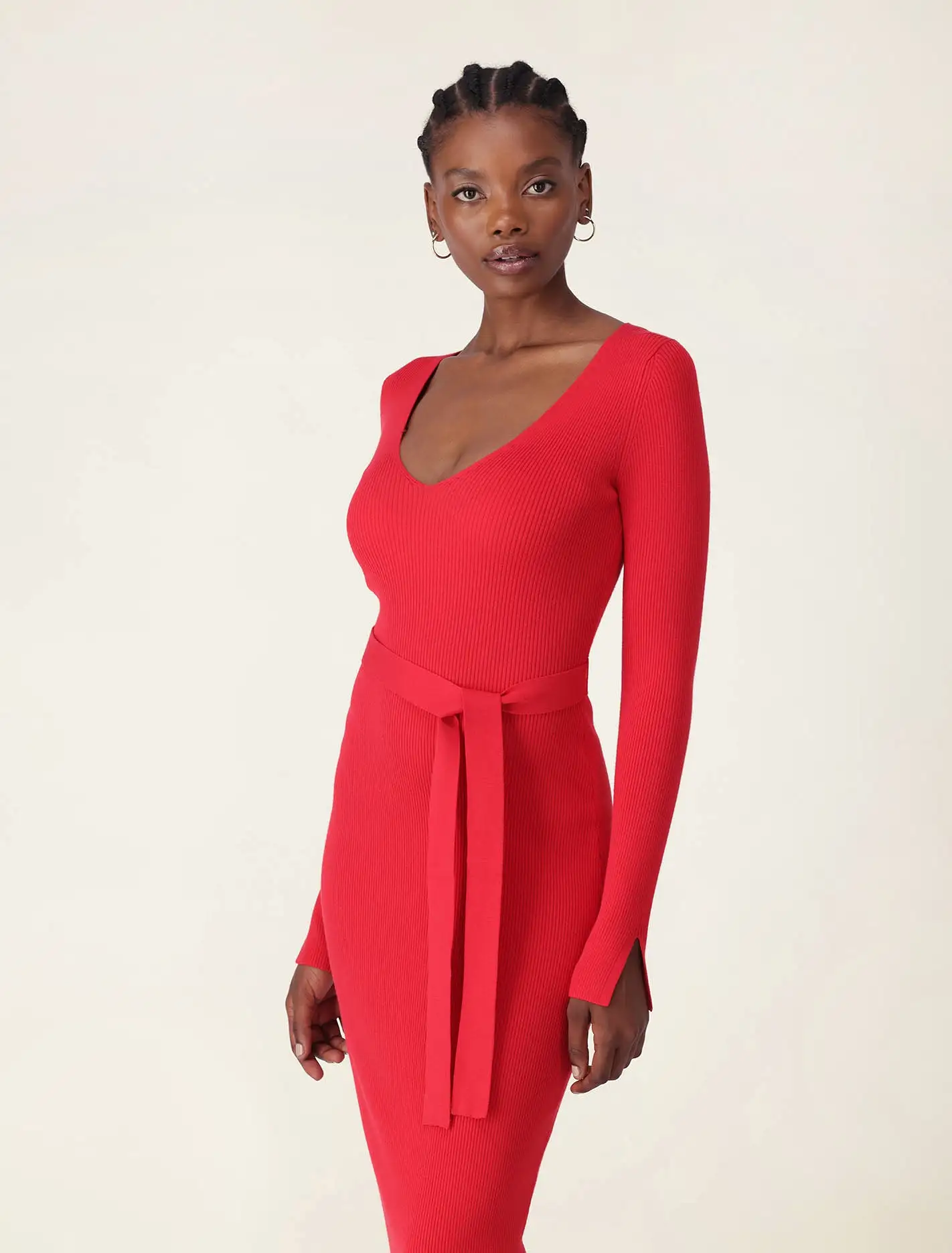 Isobel Rib Knit Midi Dress