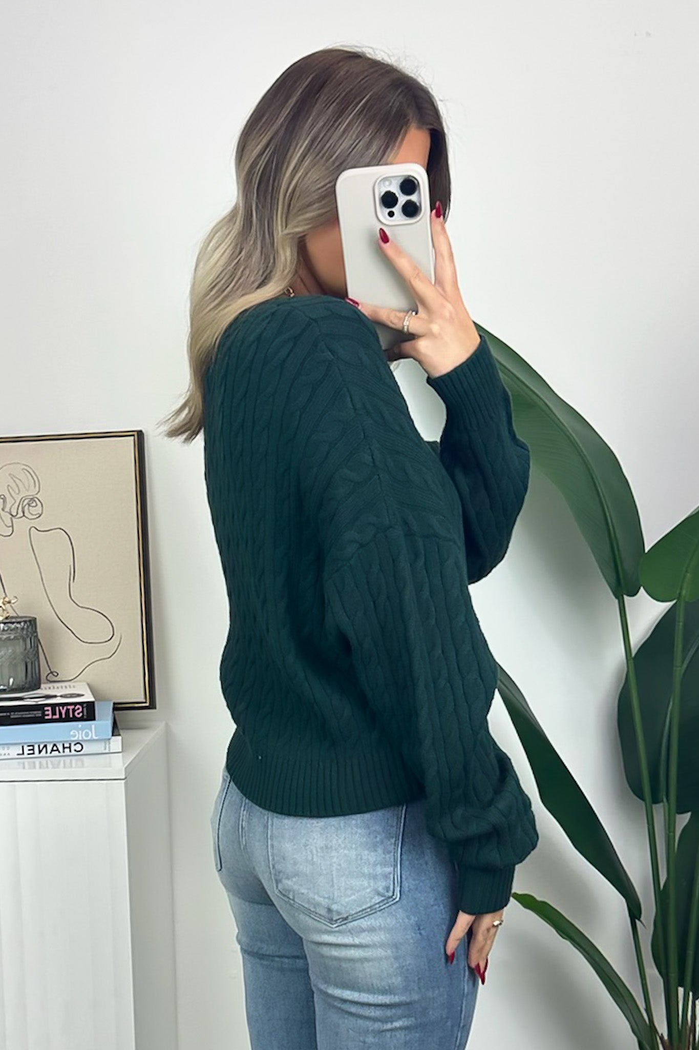 Jesslynn Cable Knit Pullover Crewneck Sweater - FINAL SALE