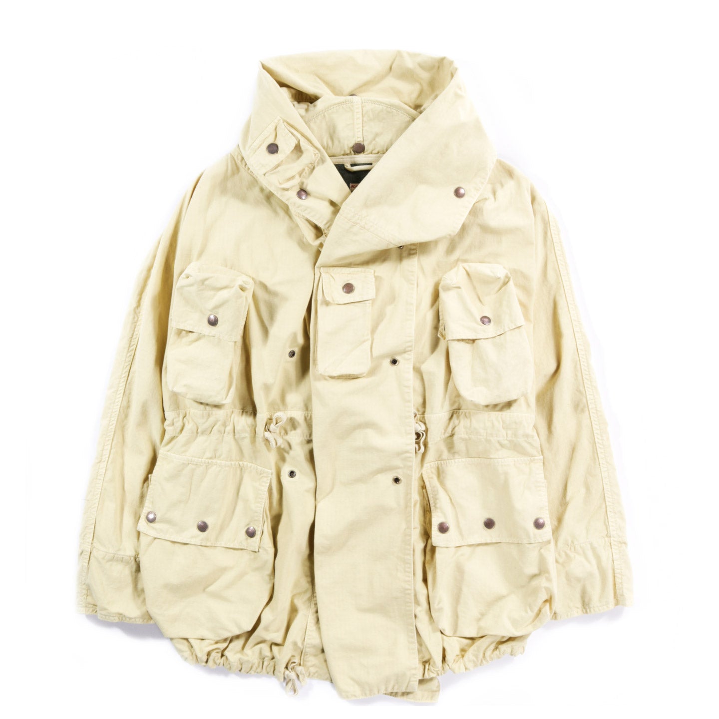 KAPITAL RIP STOP ALPINE RING COAT YELLOW