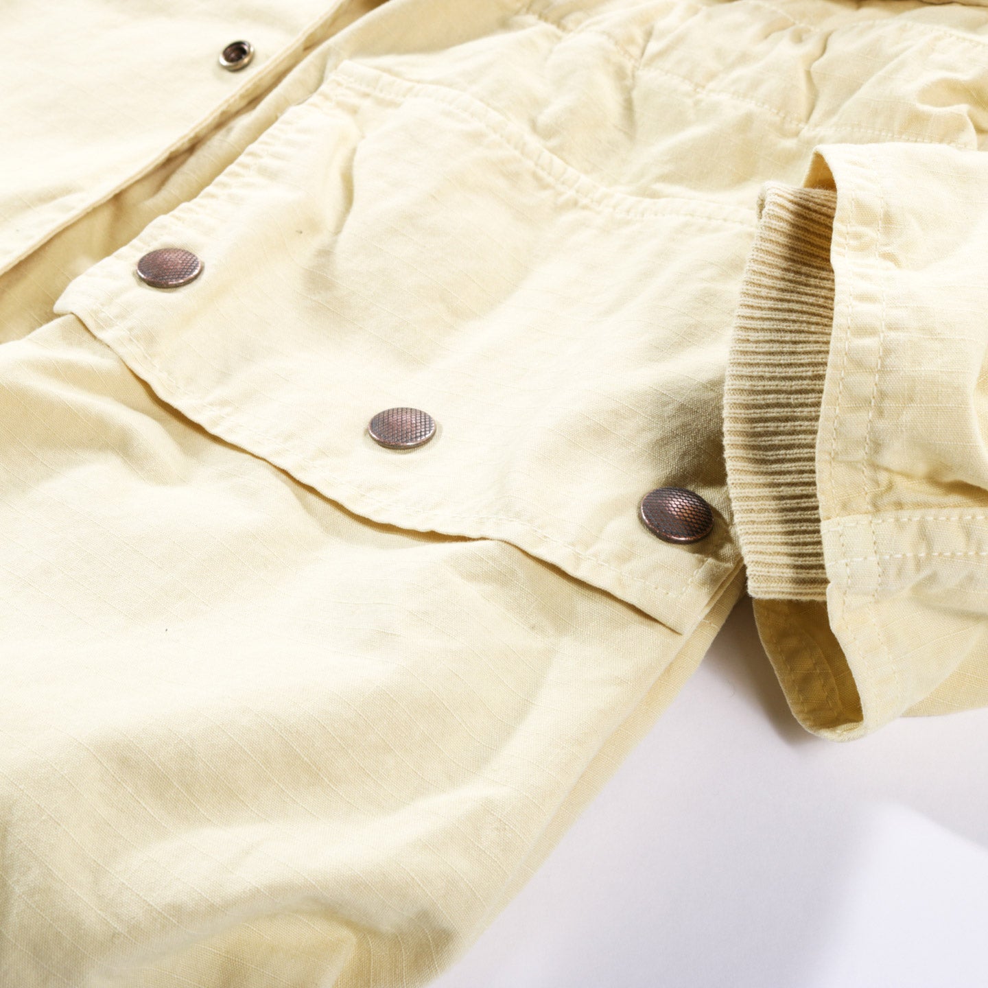 KAPITAL RIP STOP ALPINE RING COAT YELLOW