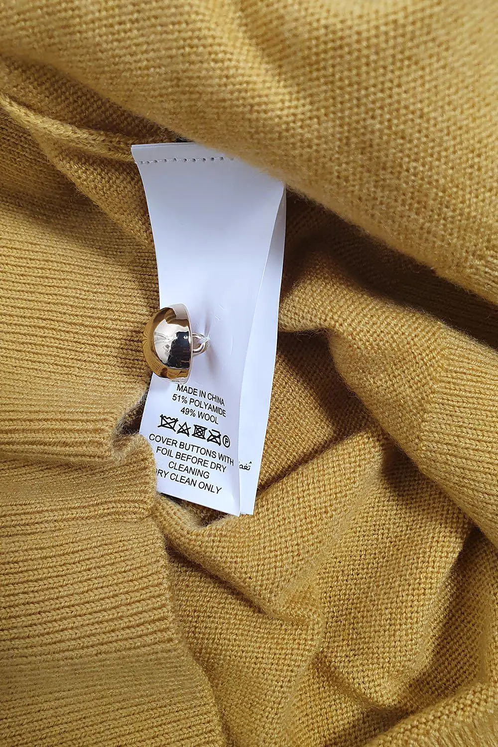 KATE SPADE Yellow Broome Street Turtle Neck Sweater (XS | UK 08)