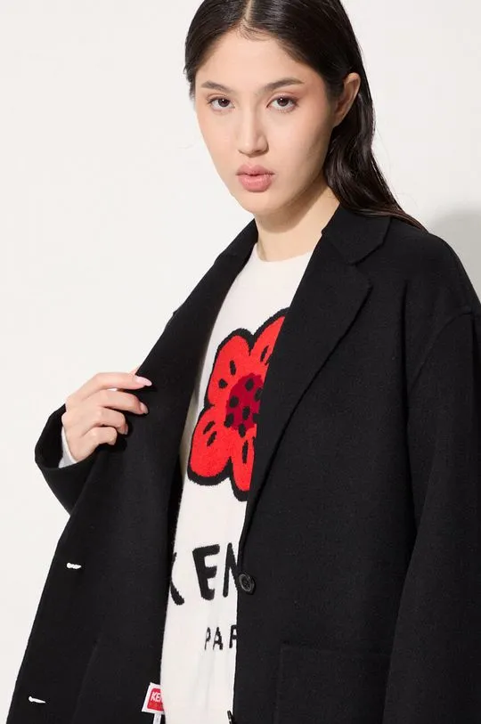 Kenzo wool jacket Double Face Workwear Jacket black color FE62VE2559WA.99