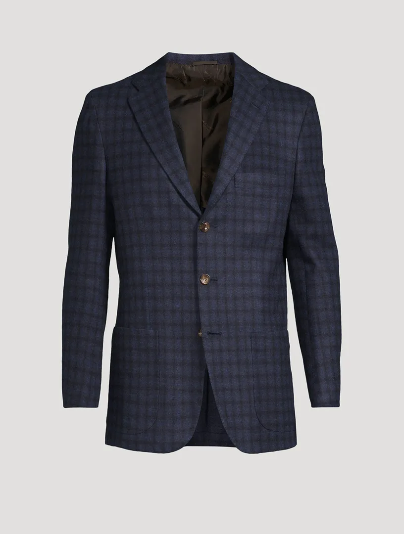 KITON Check Wool Jacket