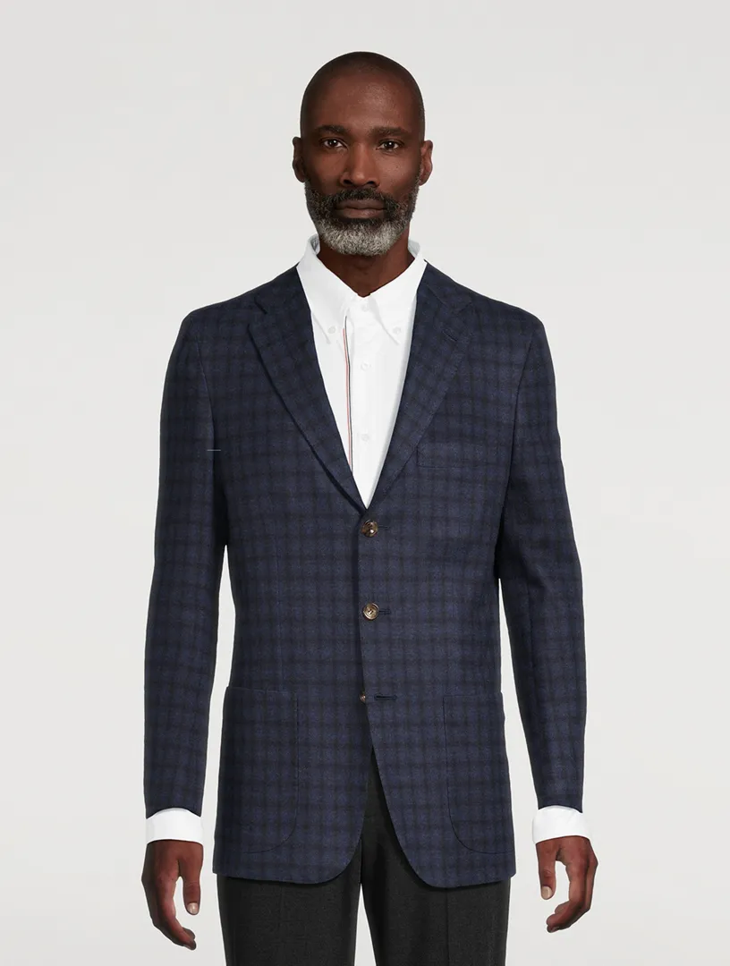 KITON Check Wool Jacket