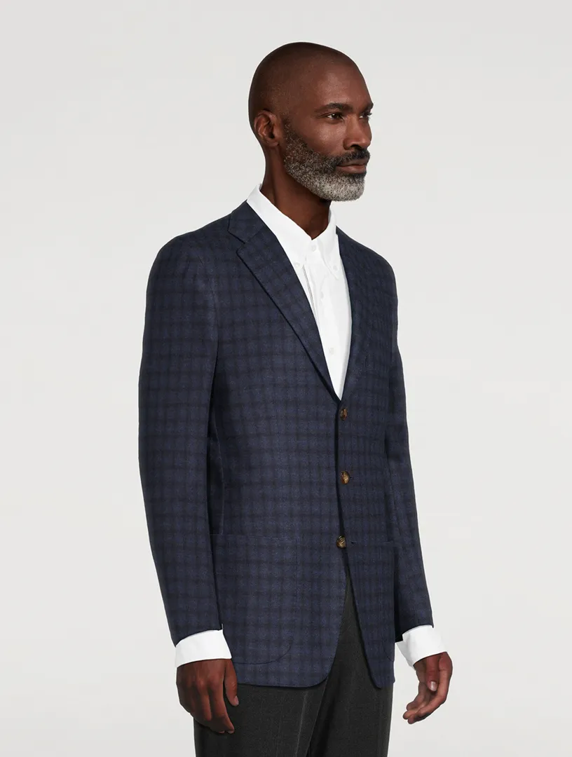 KITON Check Wool Jacket