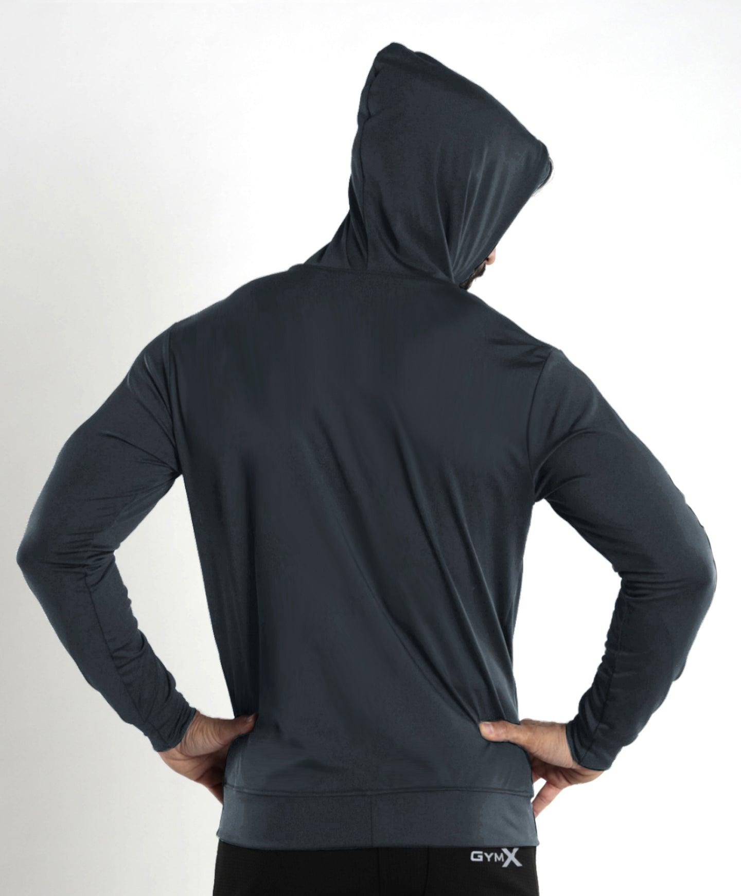 Lancer Muscle Fit Hoodie- Carbon Grey - Sale