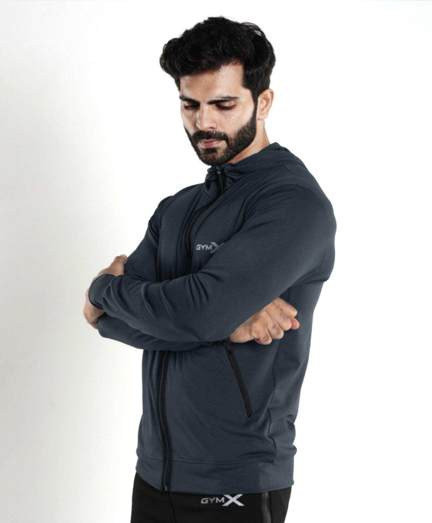 Lancer Muscle Fit Hoodie- Carbon Grey - Sale