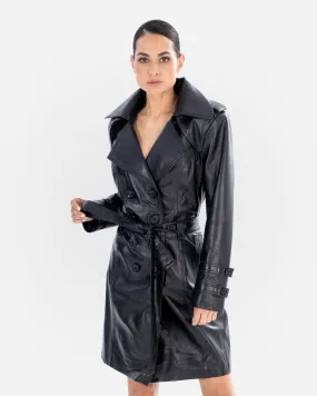 Lauren Leather Trench Coat