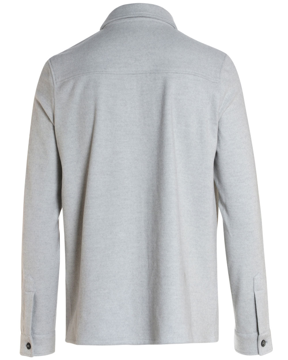 Light Grey Jersey Fleece Zip Front Short Jacket