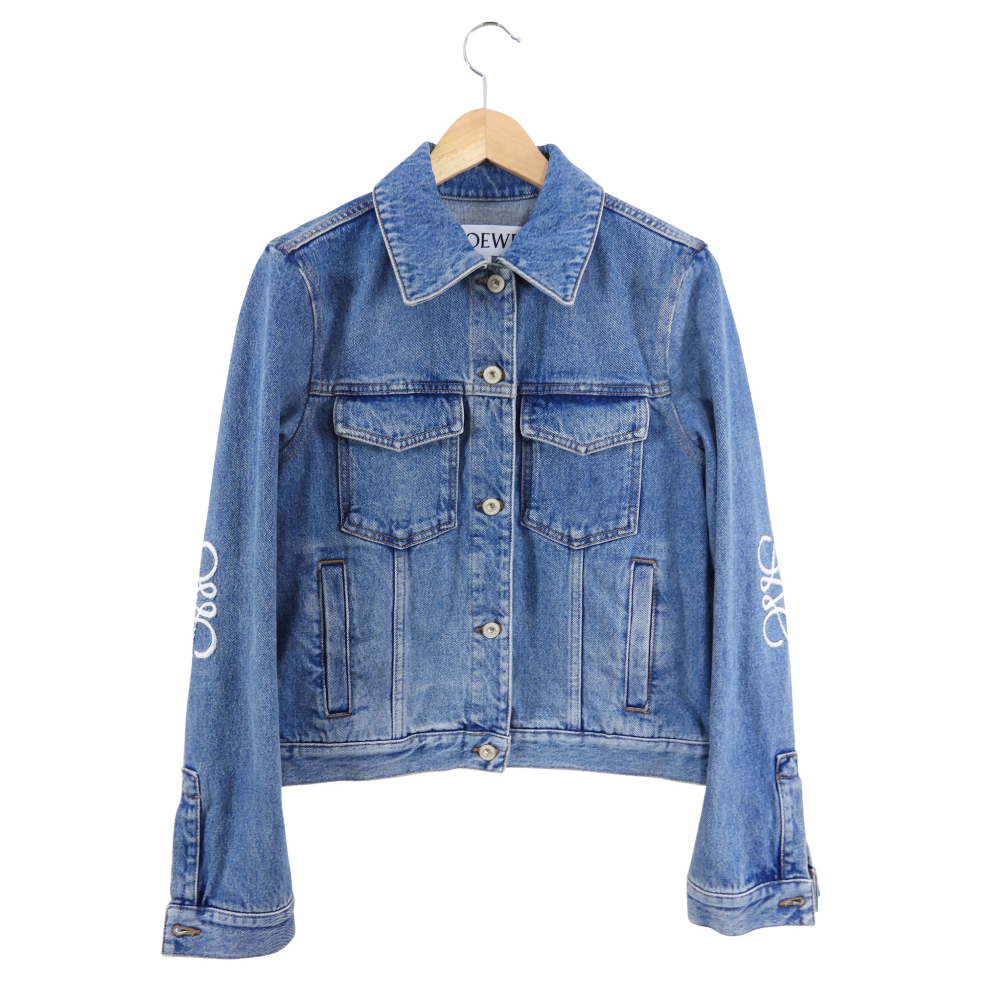 Loewe Blue Denim Anagram Jean Jacket - 38 (S)