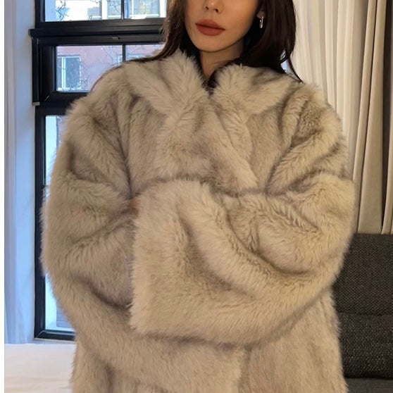 LOGAN FAUX FUR COAT