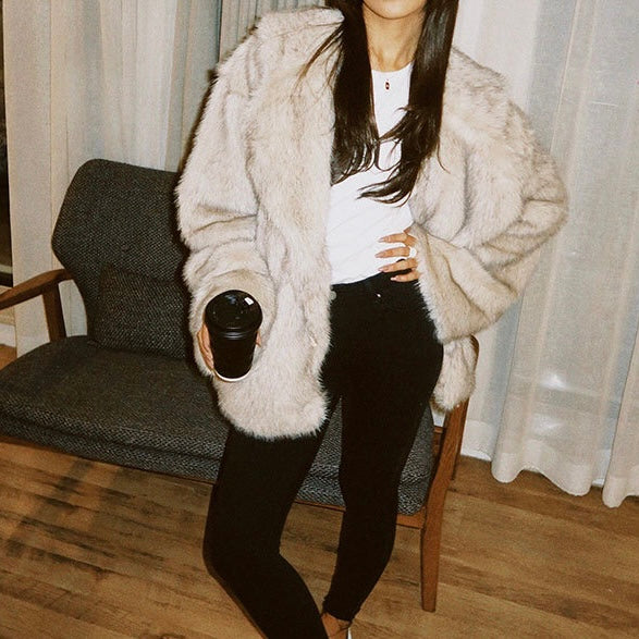 LOGAN FAUX FUR COAT