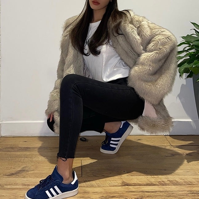 LOGAN FAUX FUR COAT