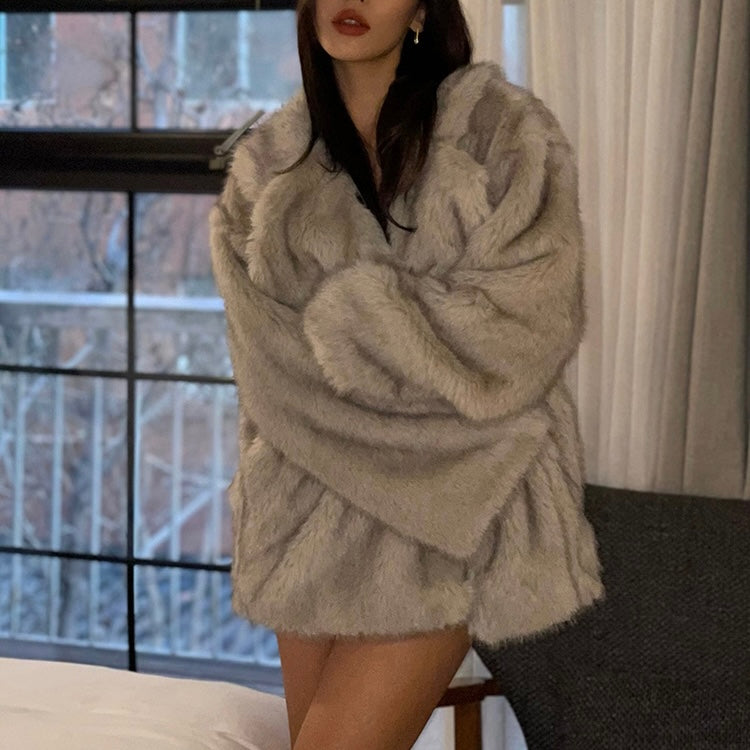 LOGAN FAUX FUR COAT