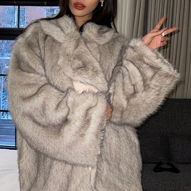 LOGAN FAUX FUR COAT