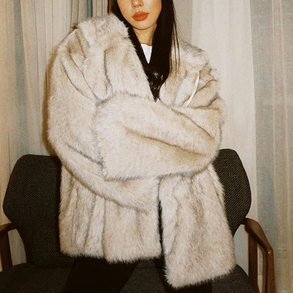 LOGAN FAUX FUR COAT