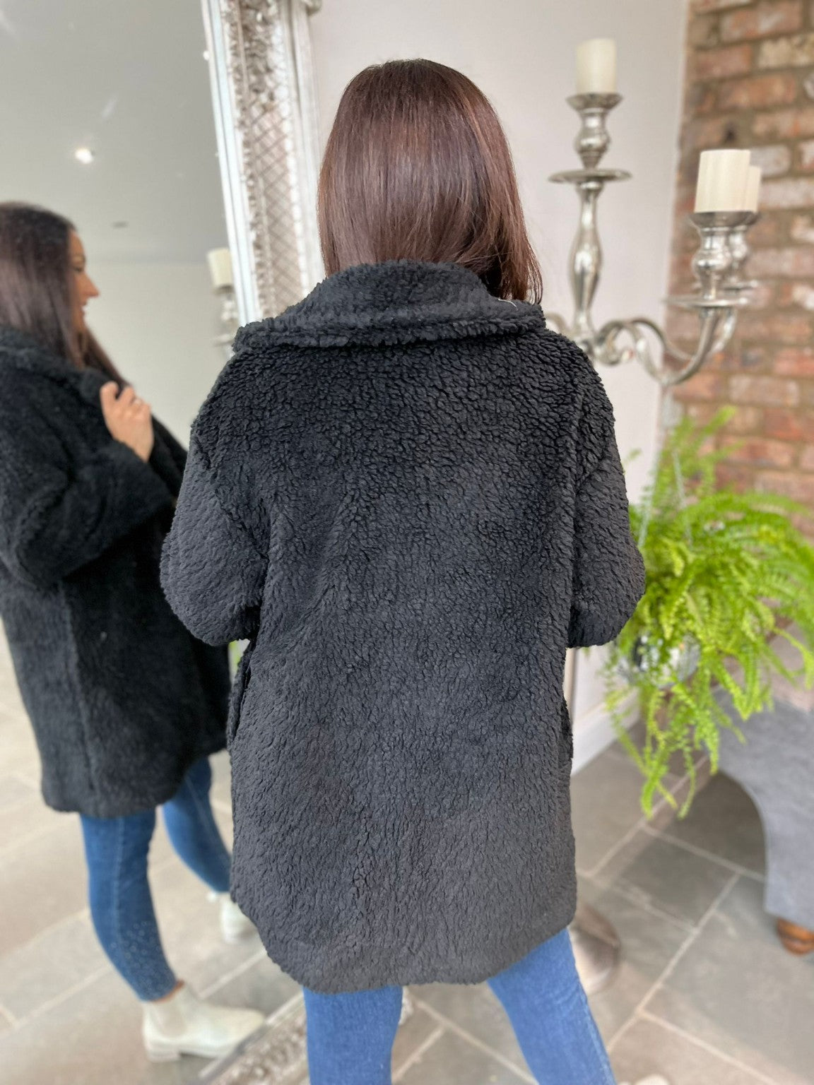 Longline Teddy Coat Danni