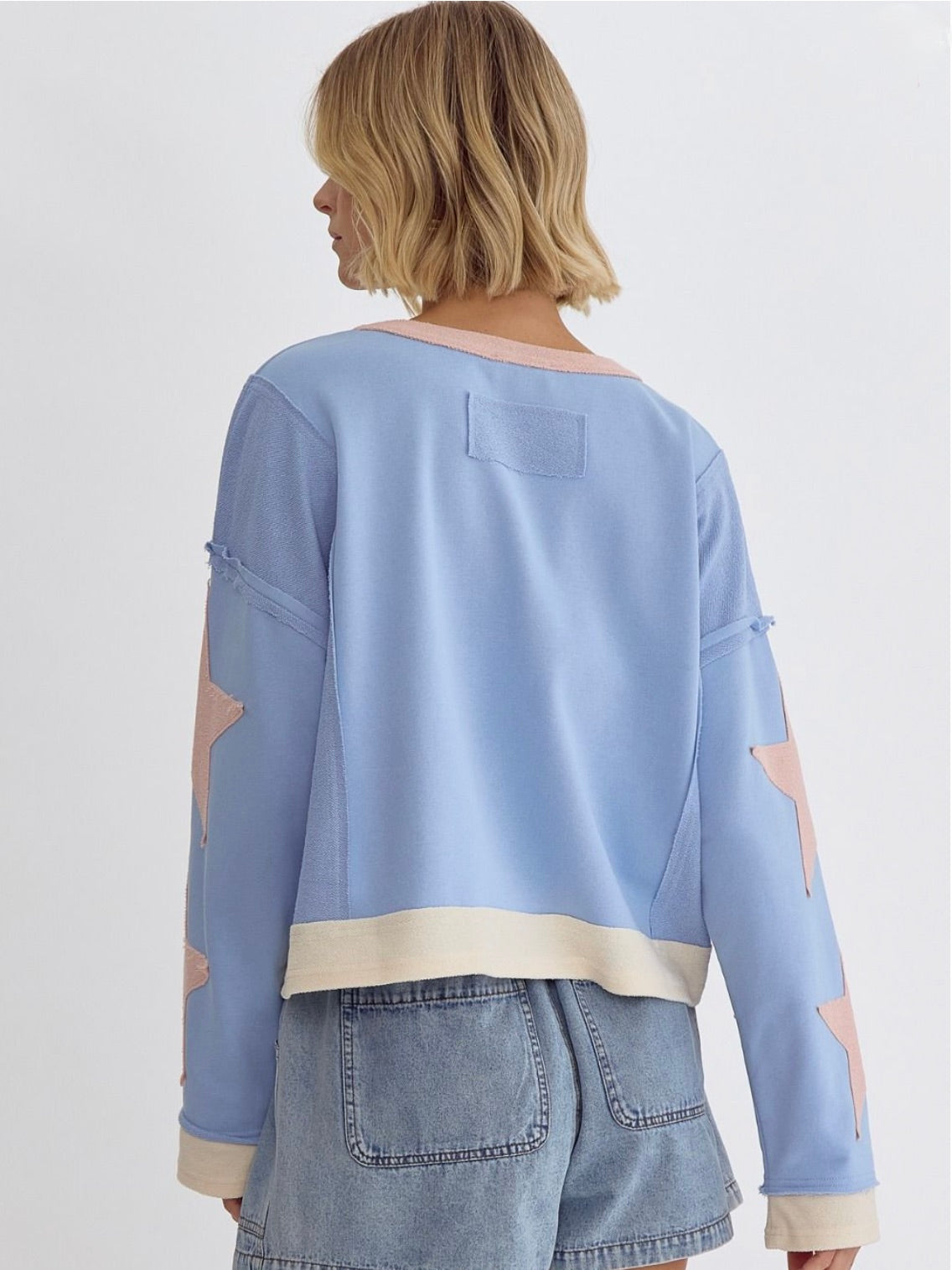 Lucy Stars Cropped Sweater