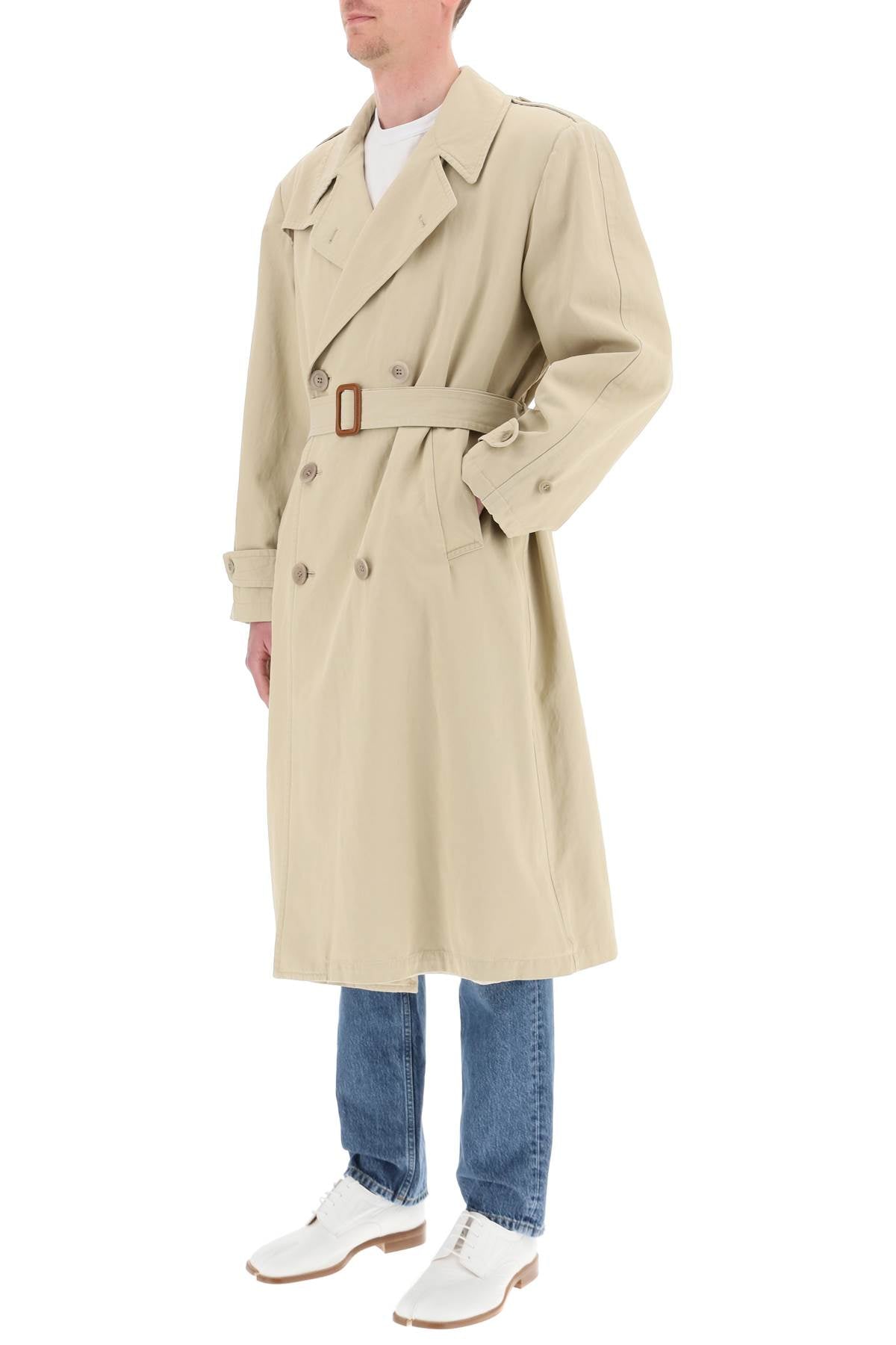 Maison Margiela Double-Breasted Trench Coat