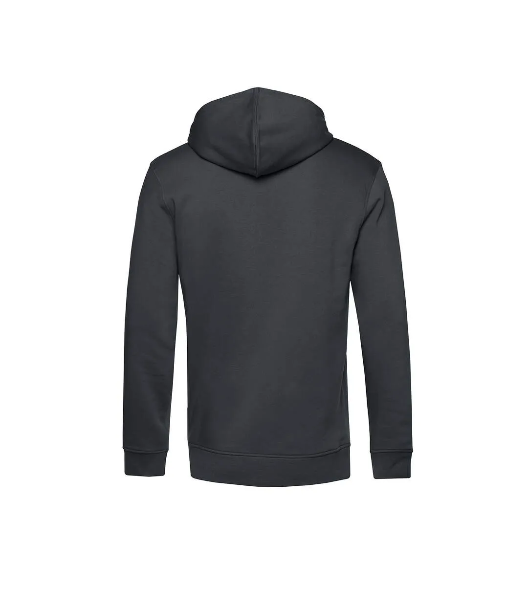 Mens organic hoodie asphalt B&C