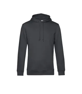 Mens organic hoodie asphalt B&C