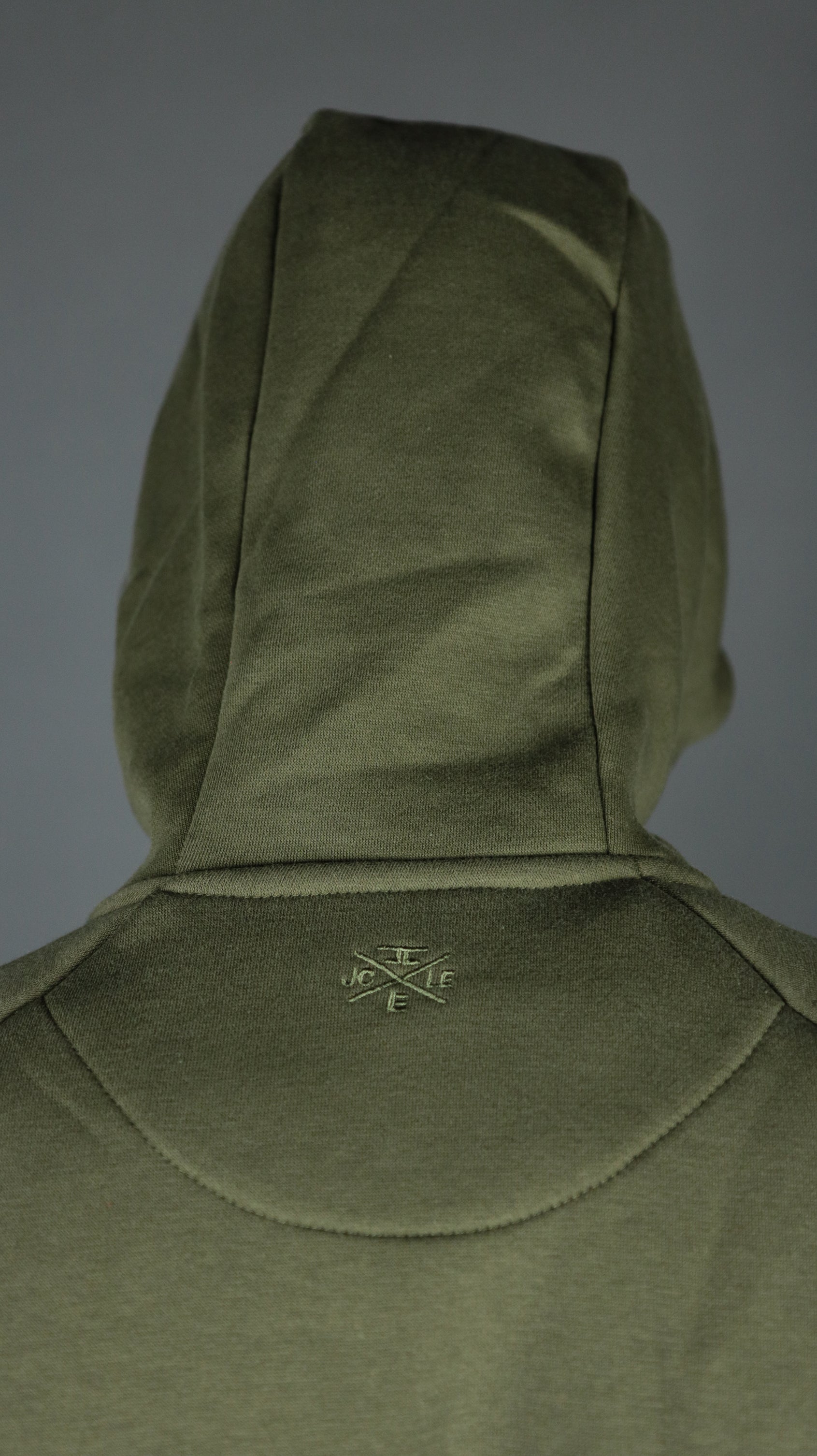 Military Green Tech Fleece Zip Up Hoodie | Olive Green Hoodie