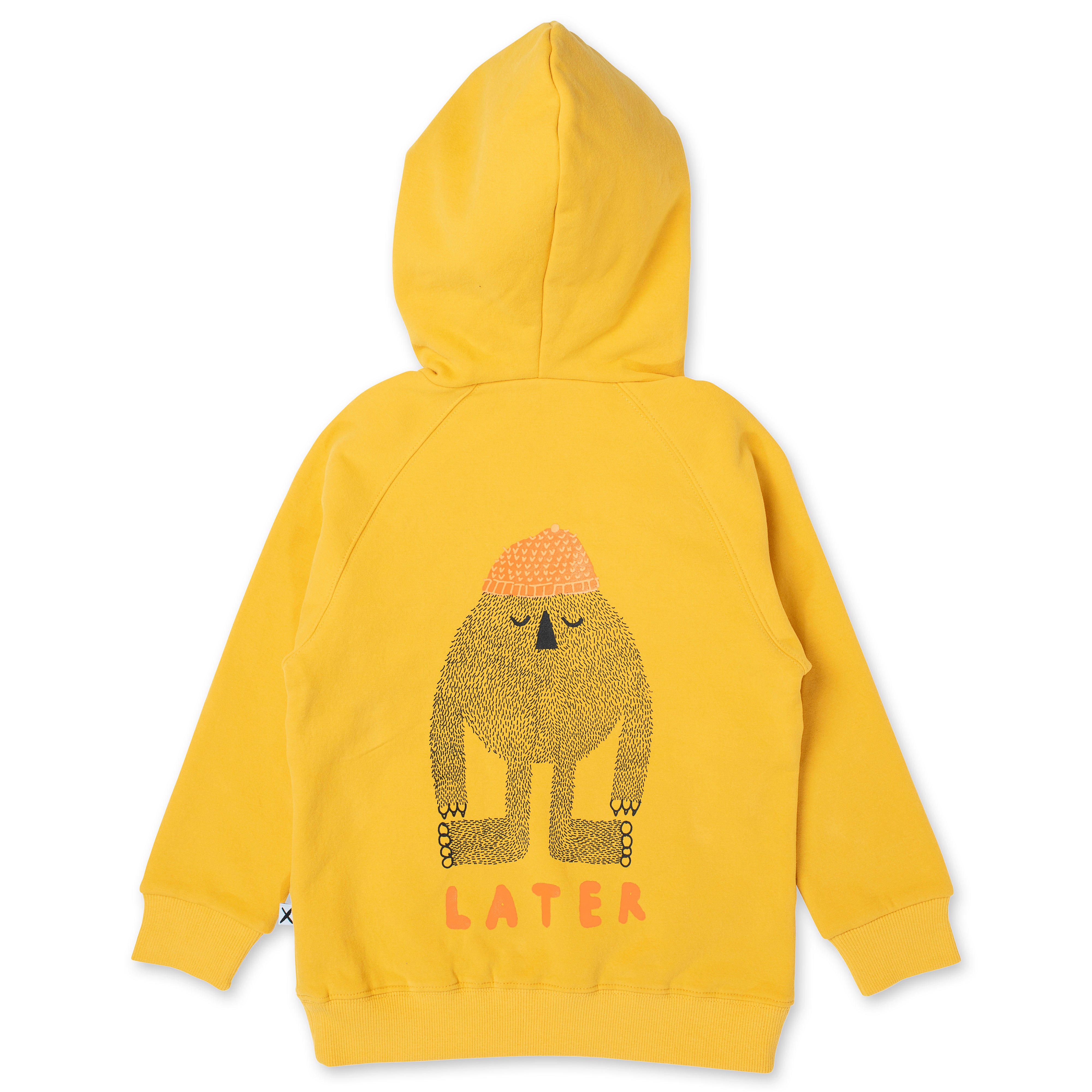 Minti Hello Later Yeti Furry Hood - Mustard