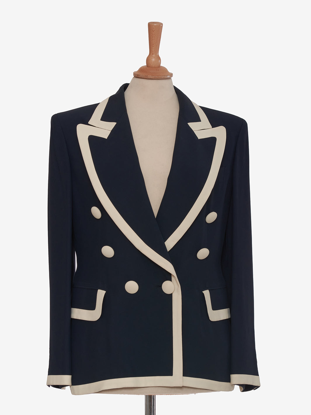 Moschino Couture Blue and White Tailleur