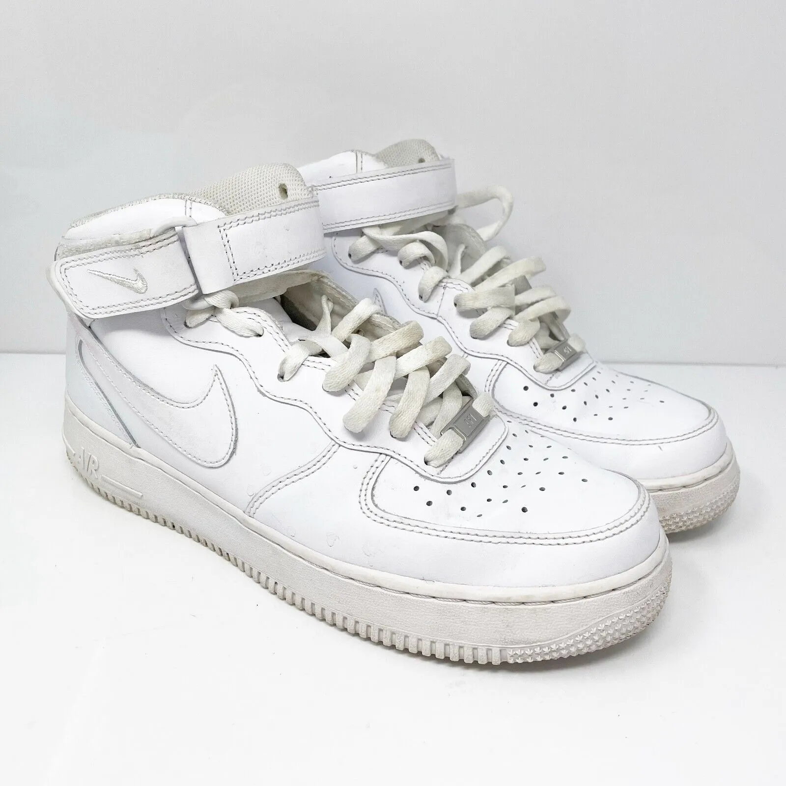 Nike Mens Air Force 1 Mid 07 CW2289-111 White Basketball Shoes Sneakers Size 9