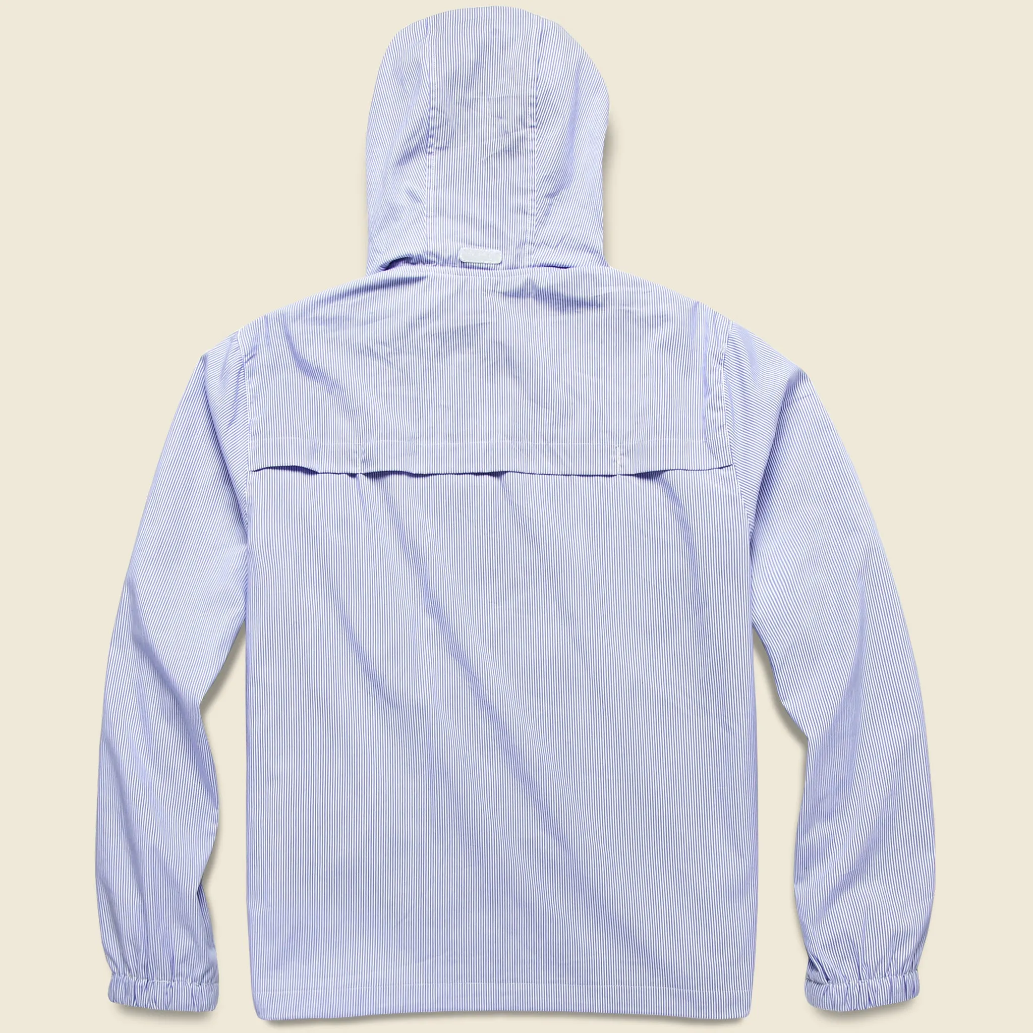 Packable Zip Jacket - Blue/White