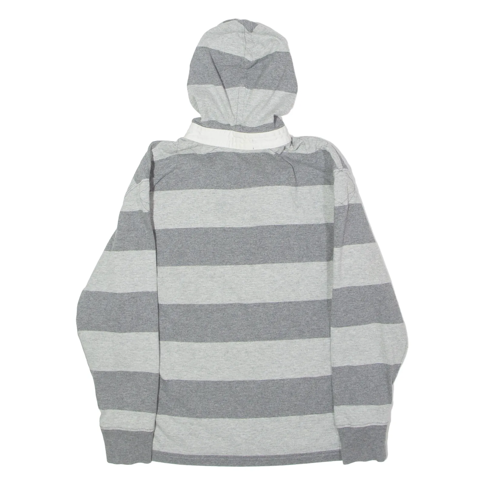 POLO RALPH LAUREN Striped Boys Grey Hoodie 90s S