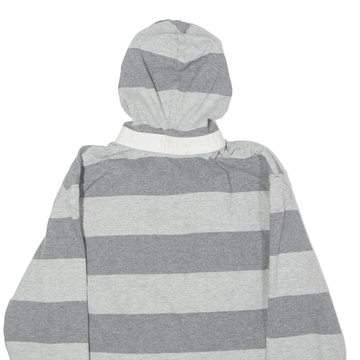 POLO RALPH LAUREN Striped Boys Grey Hoodie 90s S