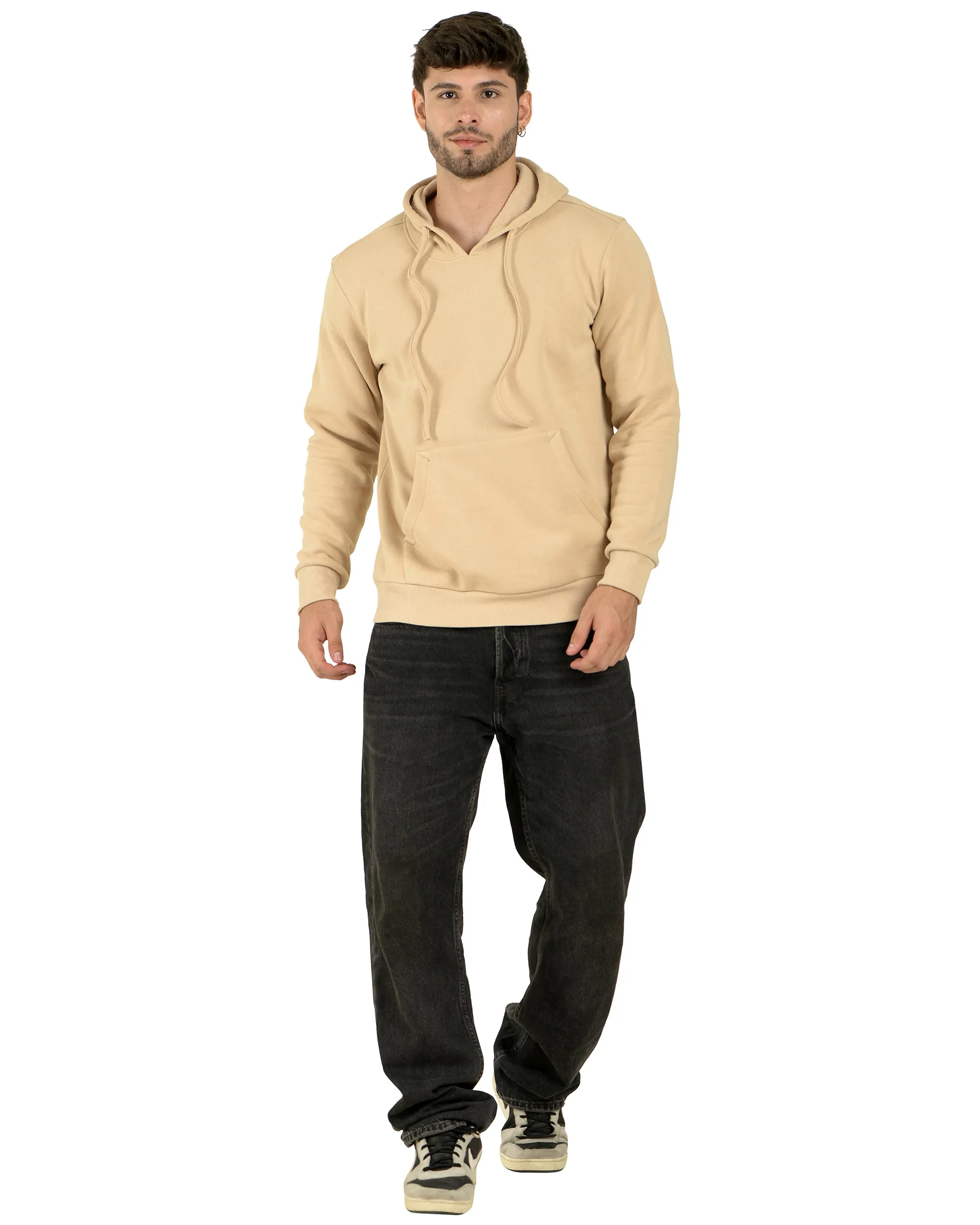 Pullover Hoodie (unisex) Beige-50/50 Fleece