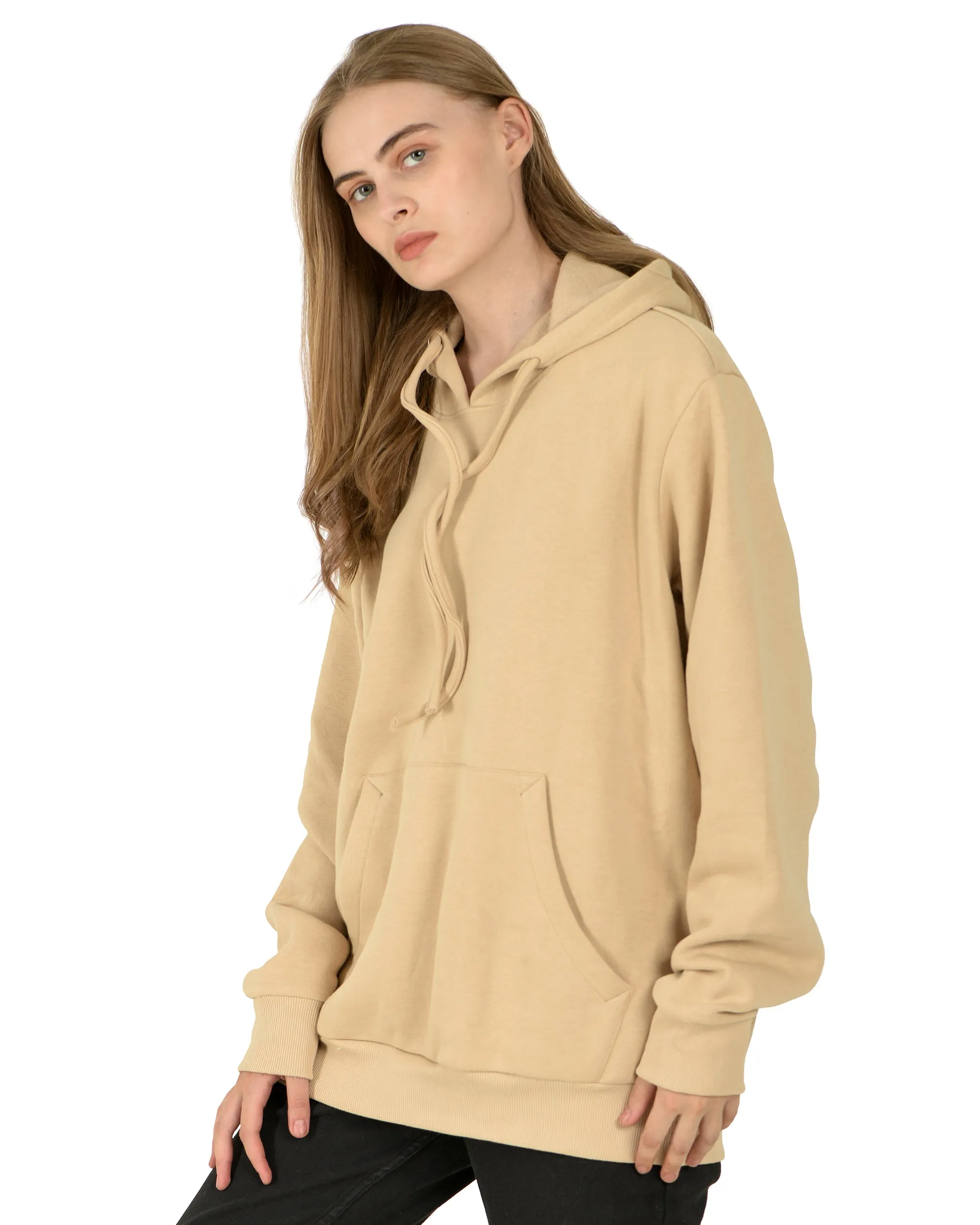 Pullover Hoodie (unisex) Beige-50/50 Fleece