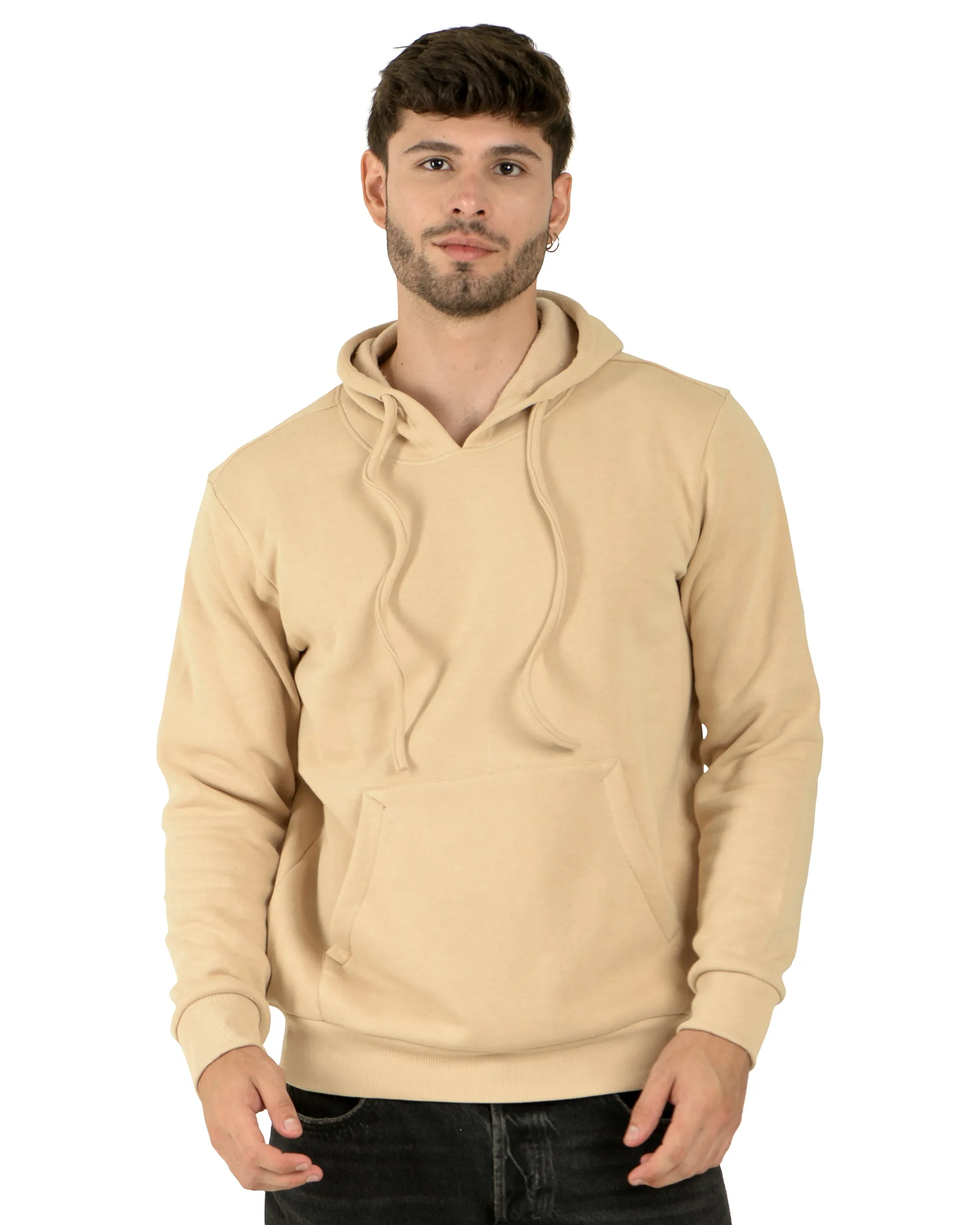 Pullover Hoodie (unisex) Beige-50/50 Fleece