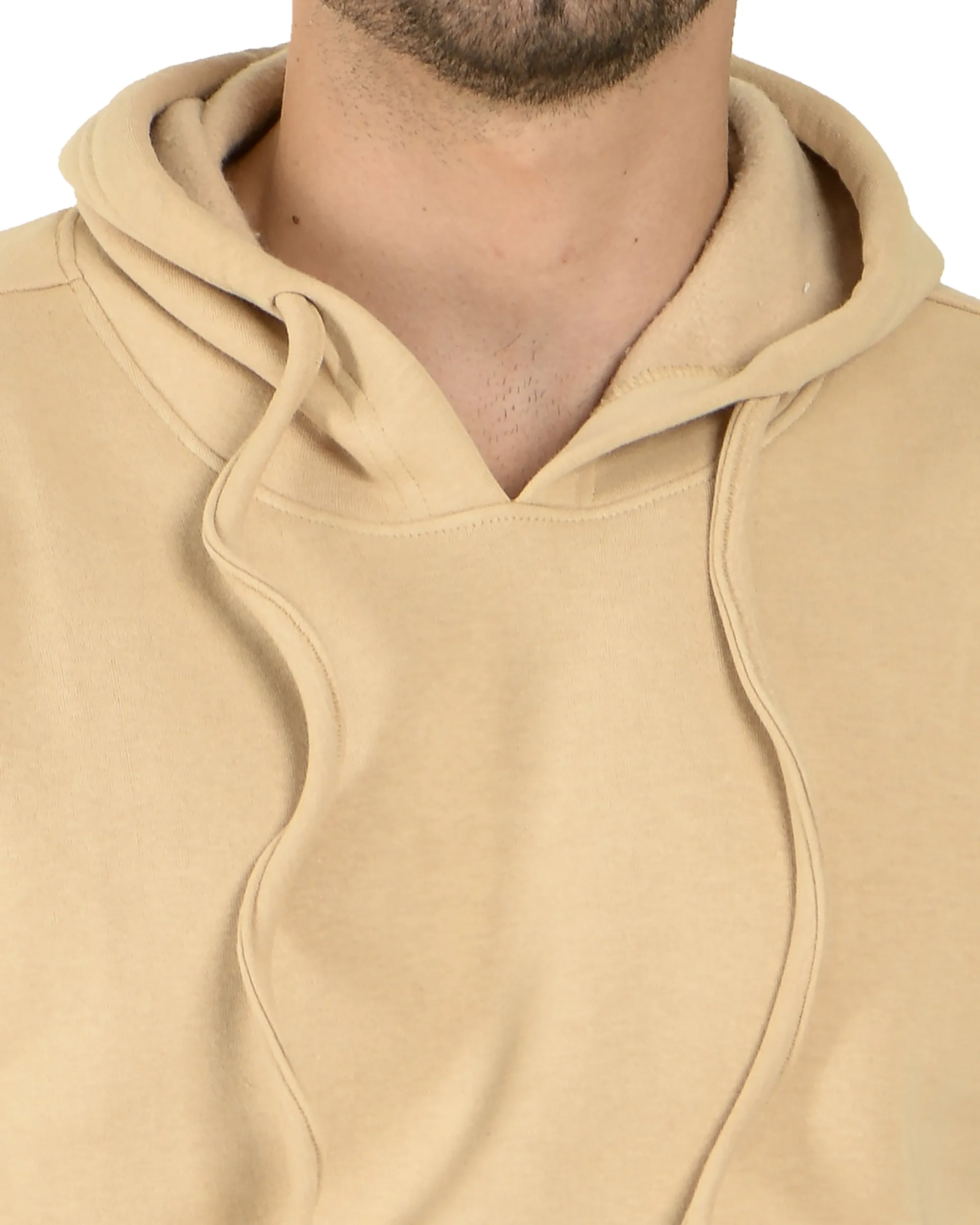 Pullover Hoodie (unisex) Beige-50/50 Fleece