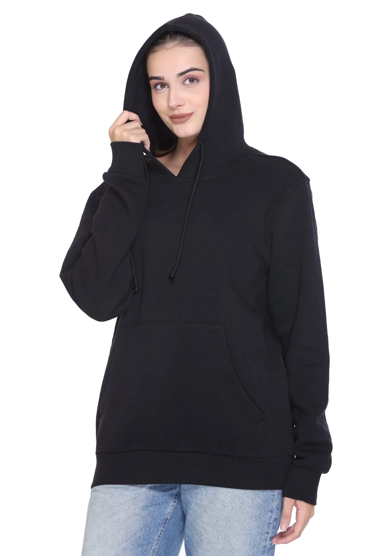 Pullover Hoodie (unisex) Black-50/50 Fleece