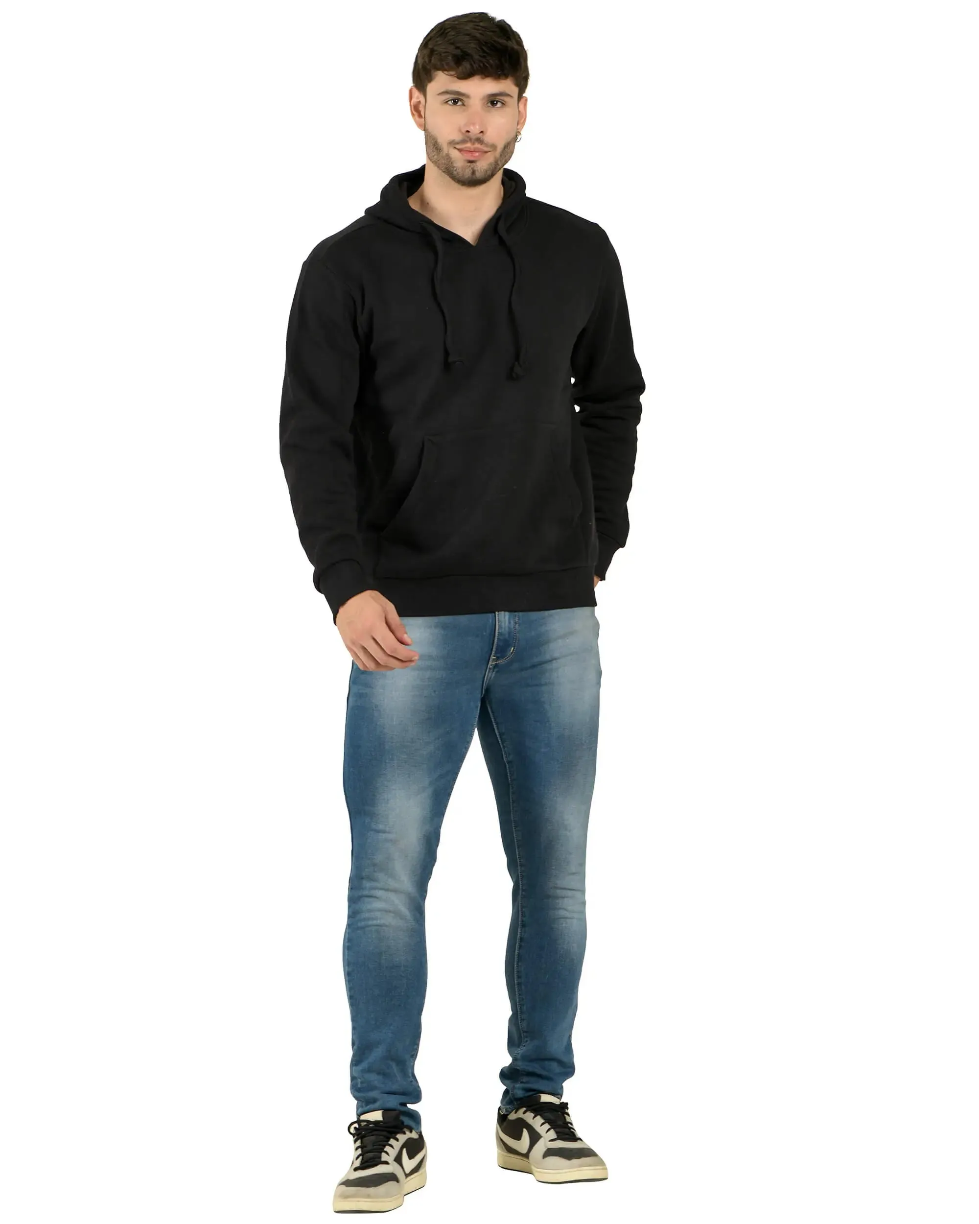 Pullover Hoodie (unisex) Black-50/50 Fleece