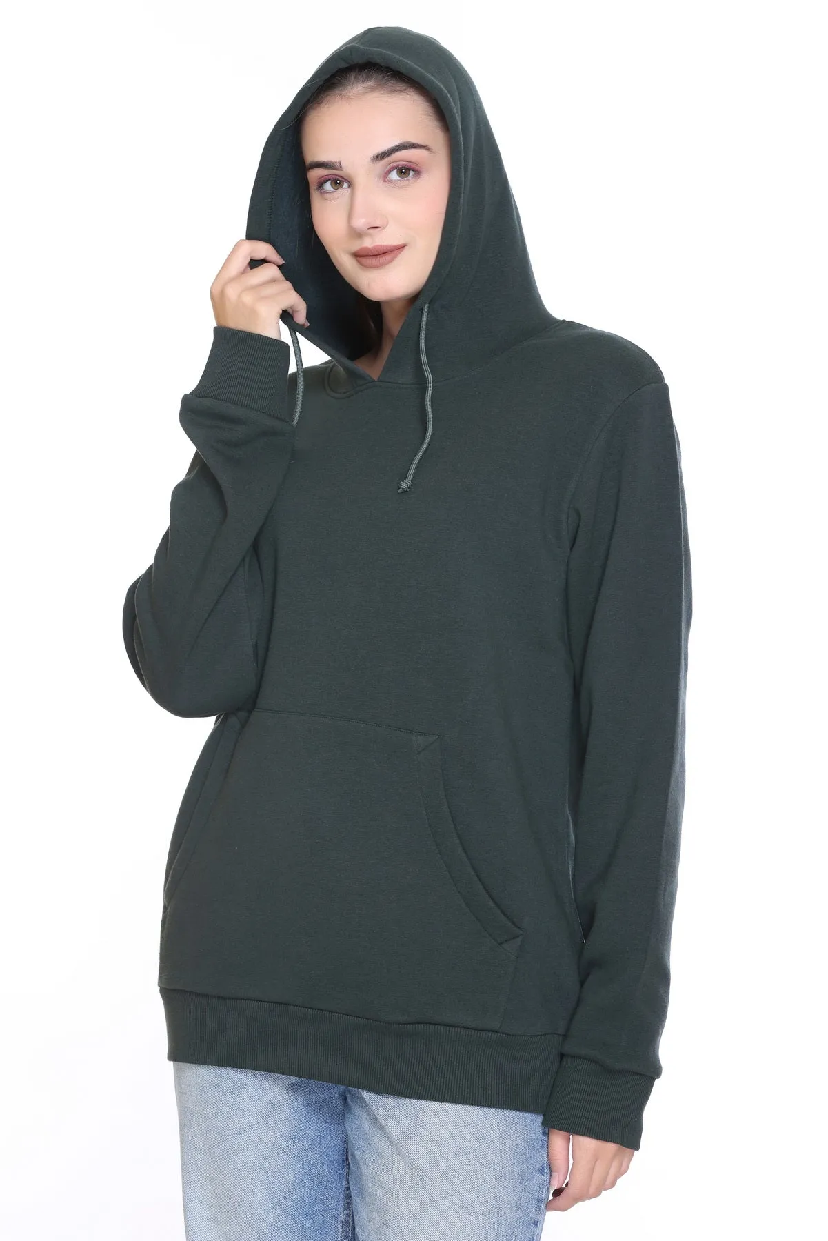 Pullover Hoodie (unisex) Forest Green-50/50 Fleece