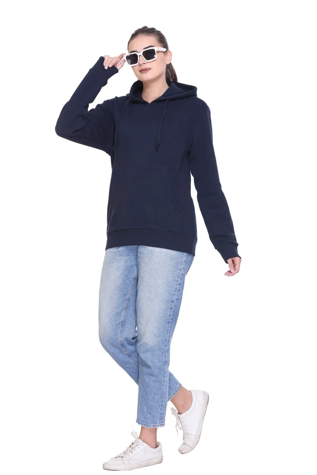 Pullover Hoodie (unisex) Navy-50/50 Fleece