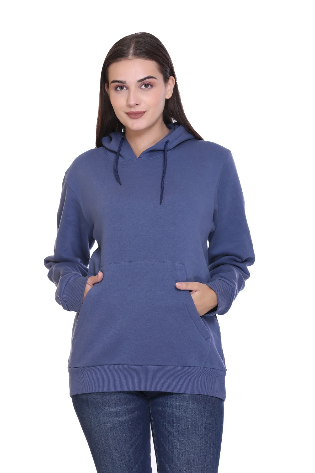 Pullover Hoodie (Unisex) Steel Blue-50/50 Fleece