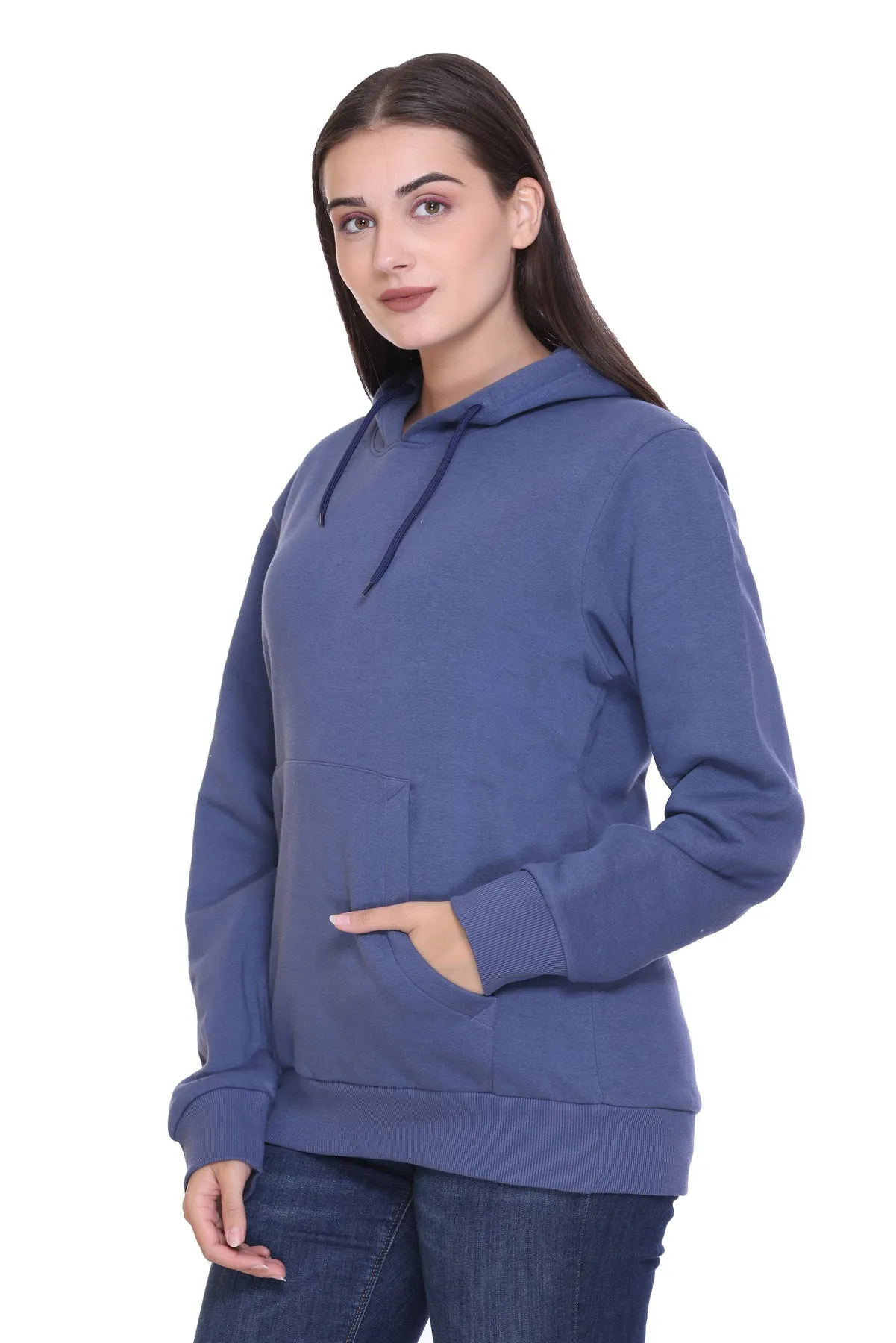 Pullover Hoodie (Unisex) Steel Blue-50/50 Fleece