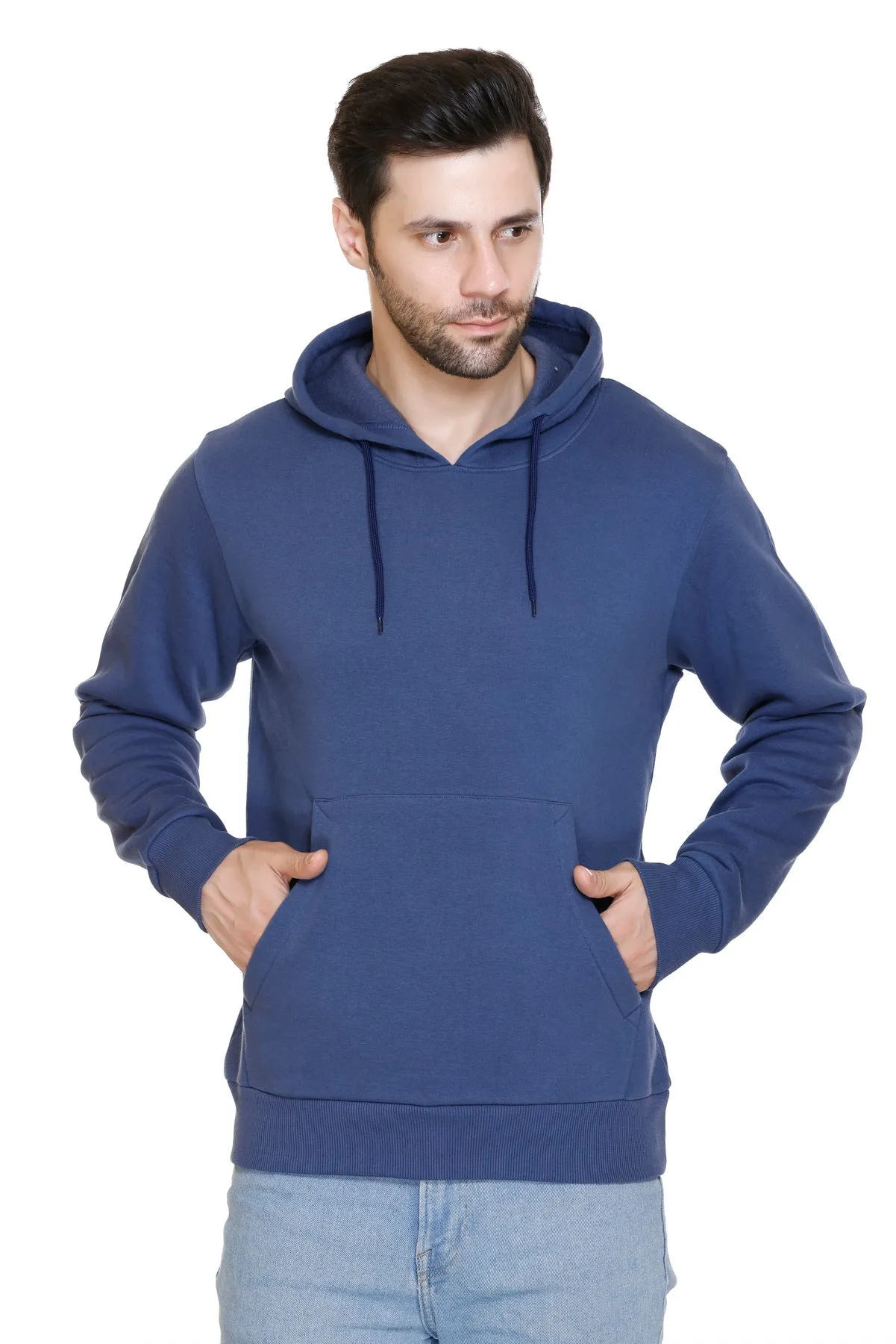 Pullover Hoodie (Unisex) Steel Blue-50/50 Fleece