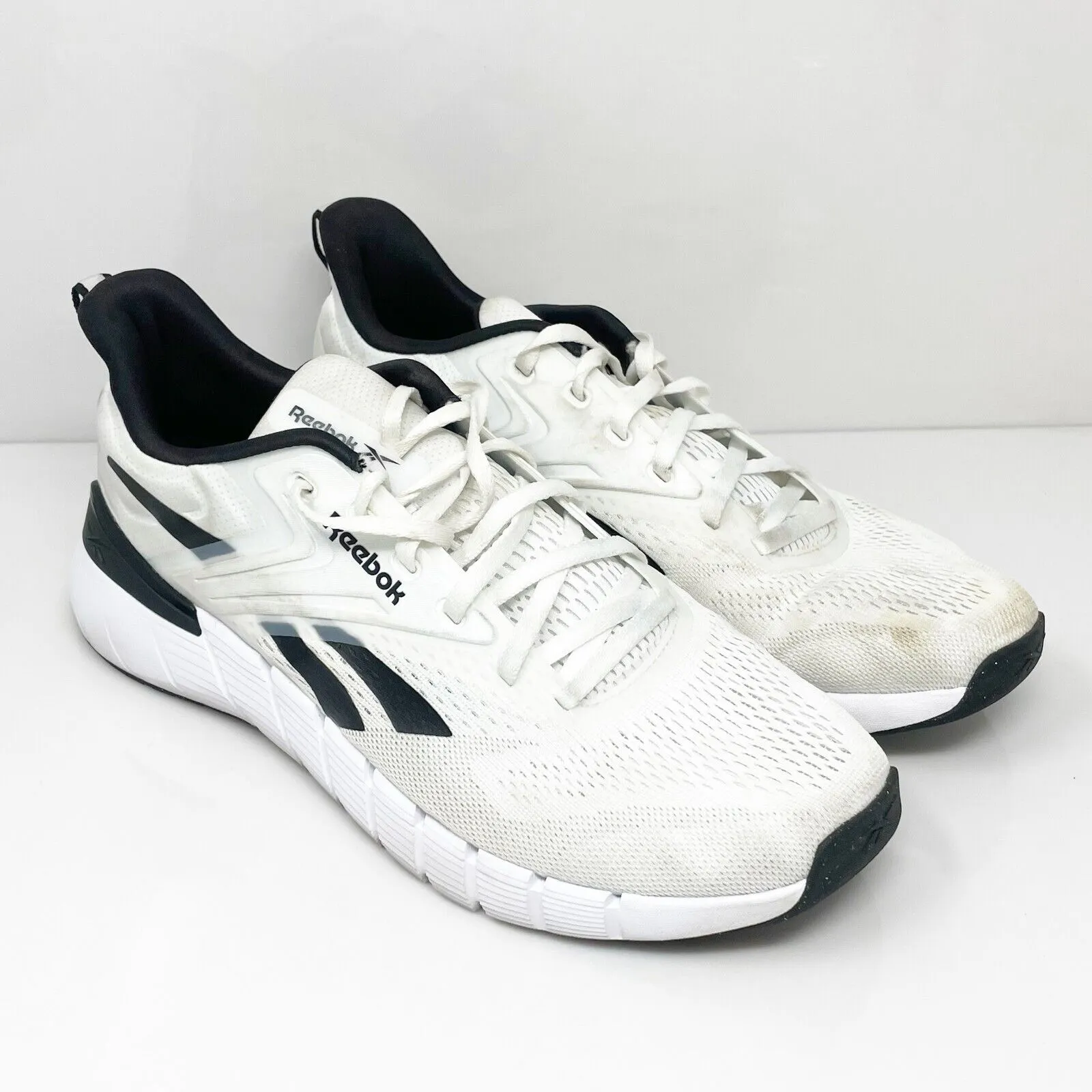 Reebok Mens Nano Gym 100208631 White Running Shoes Sneakers Size 12