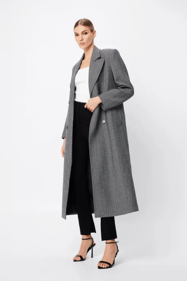 Reformation Coat Houndstooth