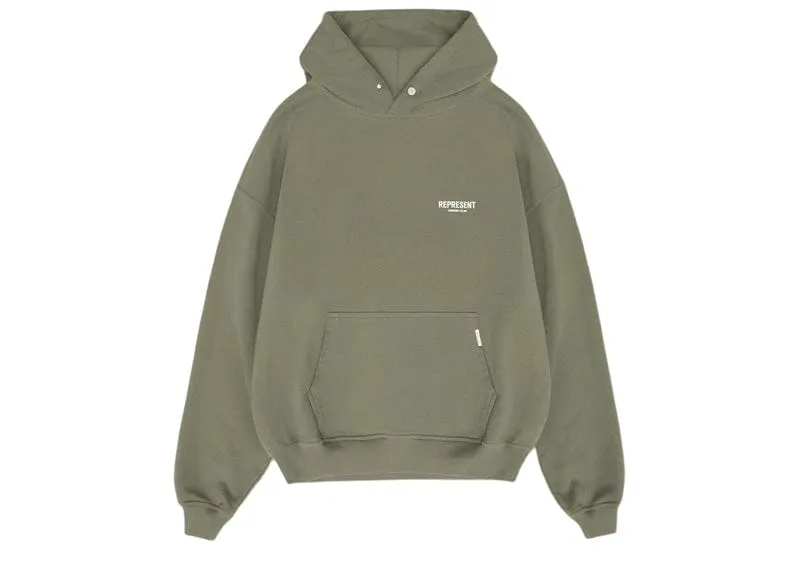 Represent Owners Club Hoodie Olive