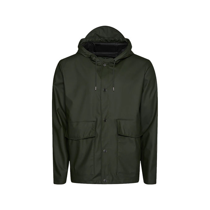 SHORT HOODED JACKET Unisex Green